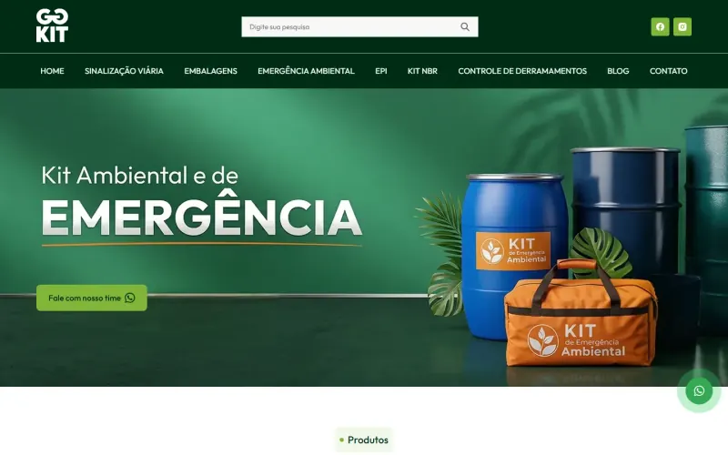 Site desenvolvido para GG Kit